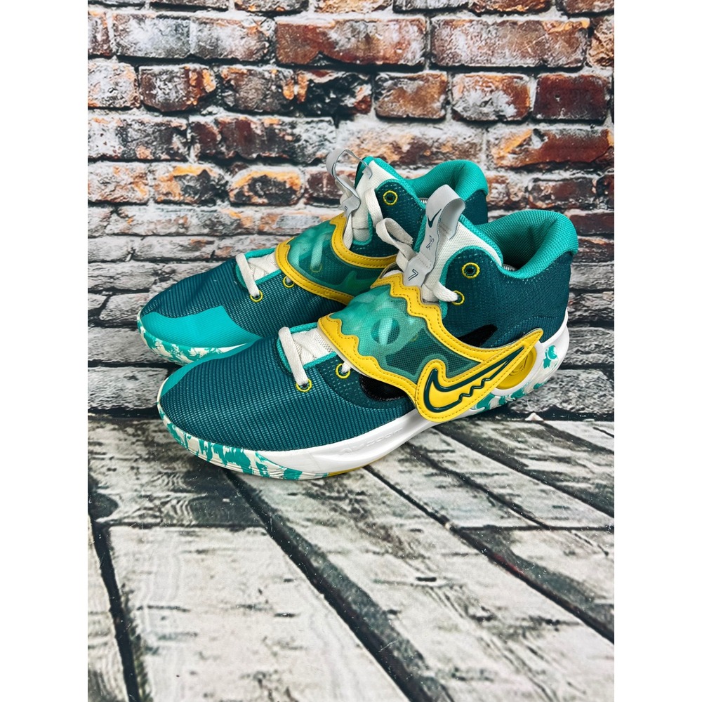 Nike KD Trey 5 Basketball Shoes Sneakers Teal Yellow Clear Jade‎ Sz 13